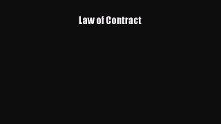[Read book] Law of Contract [PDF] Full Ebook