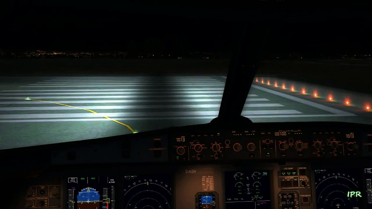 A320 Luthansa Cockpit Takeoff