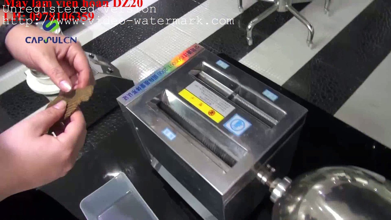 Máy làm viên tể, máy làm viên hoàn cứng mềm, máy vo viên thuốc bắc DZ20