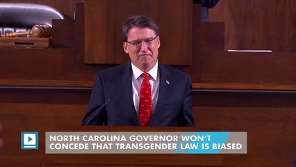 North Carolina Governor Won’t Concede That Transgender Law Is Biased