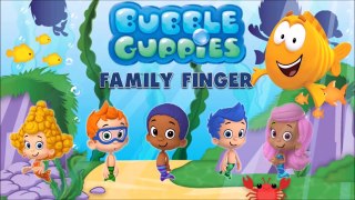 Bubble Guppies Finger Family Nursery Rhyme Song | With AbCdE
