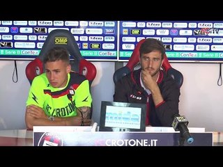 Crotone-Latina, Ricci e Barberis nel post gara