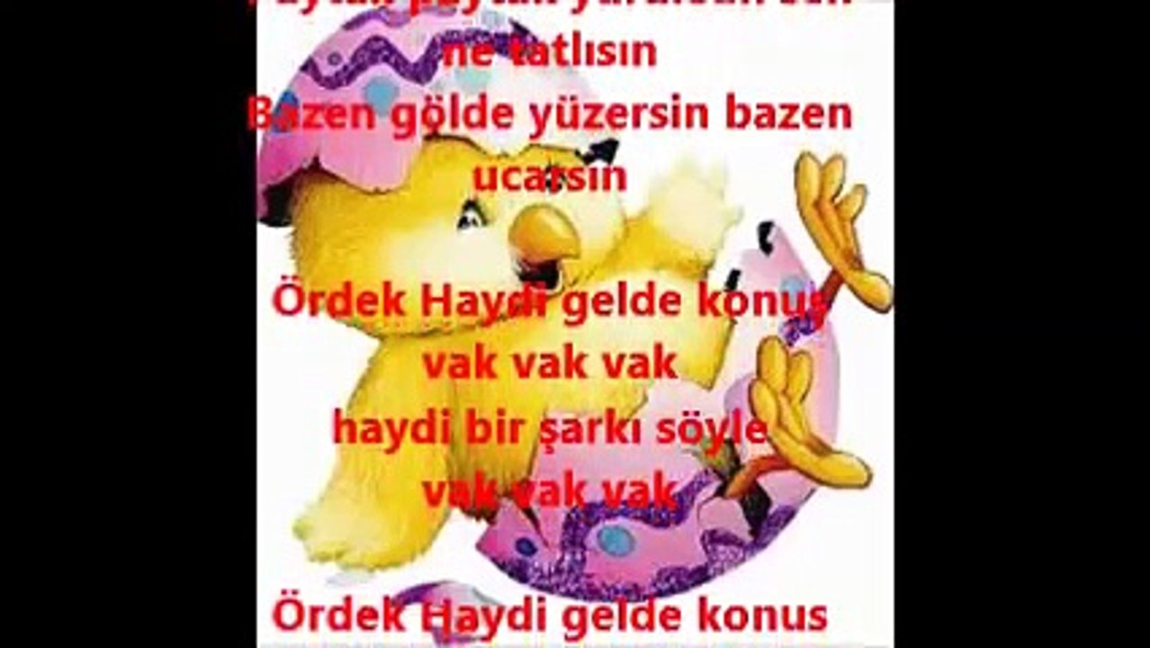 Vak Vak Vak Şarkısi,Sevimli Ördek Çocuk Şarkısı