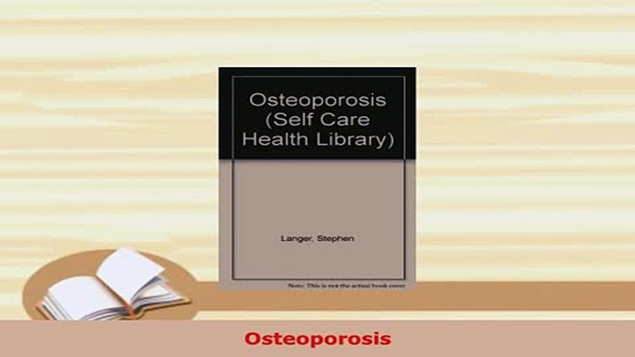 PDF  Osteoporosis Free Books
