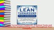 Download  The Lean Turnaround Fieldbook Practical Tools and Techniques for Implementing Lean  Read Online