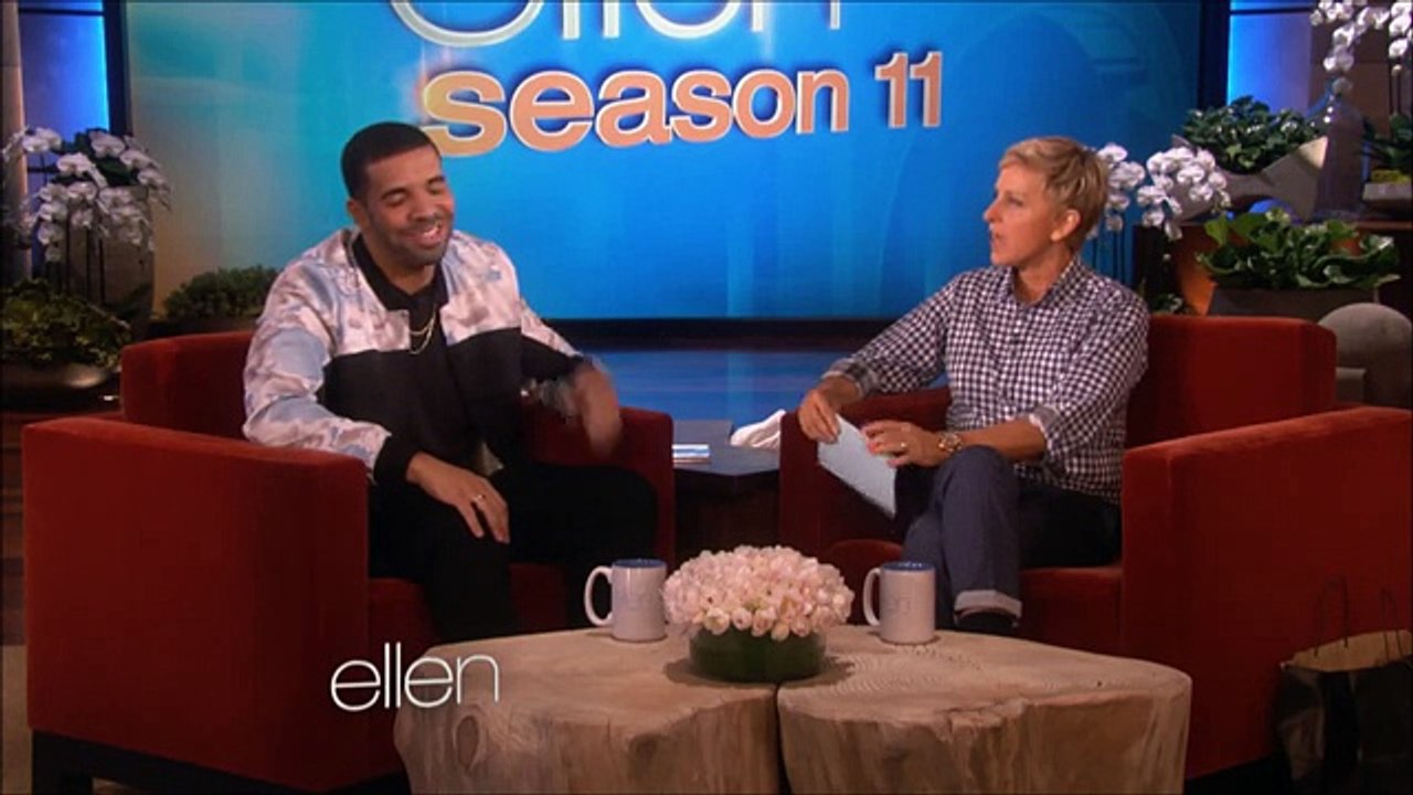 Drake talks about dating rihanna on Ellen!!