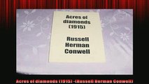 EBOOK ONLINE  Acres of diamonds 1915 Russell Herman Conwell  BOOK ONLINE