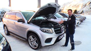 2017 Mercedes Benz GLS 550 / GLS 500 FIRST DRIVE REVIEW in the snowy Austrian Alps