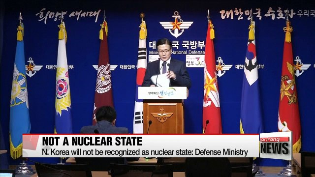N. Korea will not be recognized as nuclear state: Defense Ministry