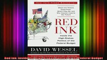 new book  Red Ink Inside the HighStakes Politics of the Federal Budget