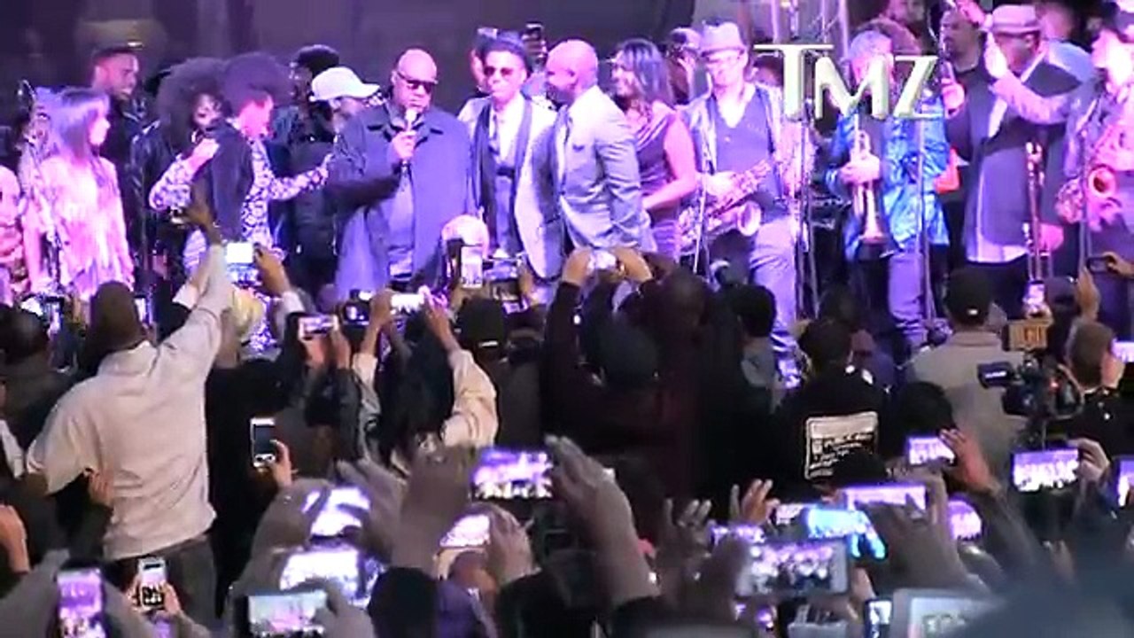 Stevie Wonder -- Rocks L.A. City Hall with 'Purple Rain'