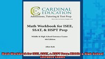 READ book  Math Workbook for ISEE SSAT  HSPT Prep Middle  High School Entrance Exams Full Free