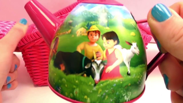 Jeu pique nique avec Heidi – Panier de pique nique – Boire du thé avec des amies et des am