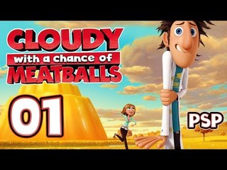 Cloudy With A Chance Of Meatballs Walkthrough Part 1 (PSP) World 1 ~ Level 1 & 2