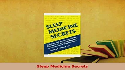 Download  Sleep Medicine Secrets PDF Book Free