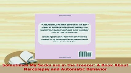 Download  Sometimes My Socks are in the Freezer A Book About Narcolepsy and Automatic Behavior Free Books