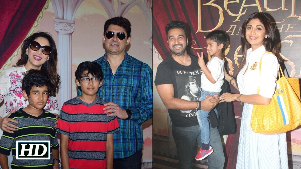 Shilpa with others at the screening of Beauty and The Beast
