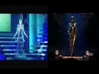 Beyonce copies kylie split screen