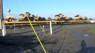 NS 1144 military equipment train south [HD]