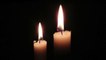 2. Advent zwei Kerzen brennen am zweiten Advent 