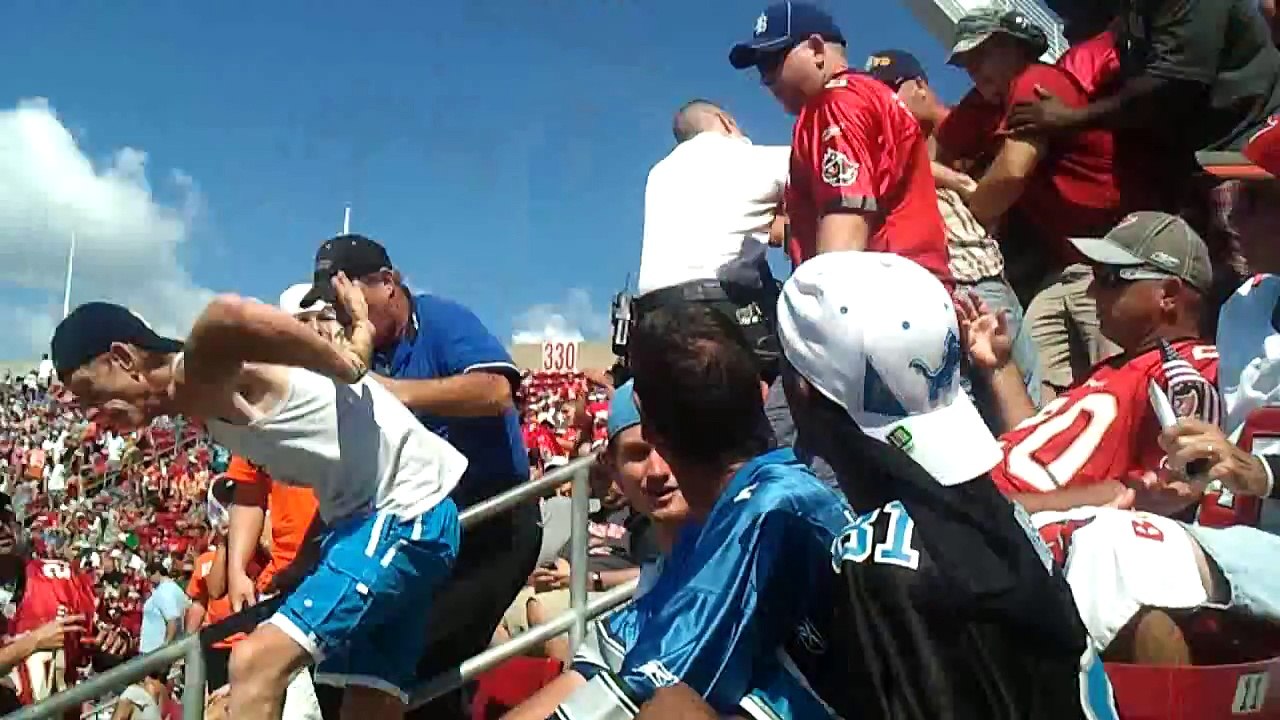 EPIC DRUNKEN FOOTBALL FAN FIGHT!!! (As Seen on 10 News)