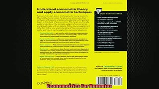 READ THE NEW BOOK   Econometrics For Dummies  FREE BOOOK ONLINE