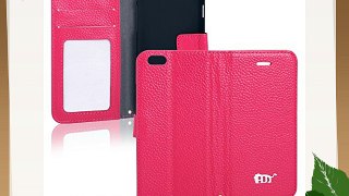 Pdncase iphone 6 Coque Étui Housse en Cuir Véritable Case pour iphone 6 - Rose