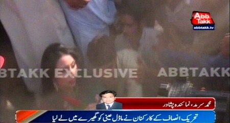Peshawar: Woman manhandled in PTI rally despite Imran’s claims