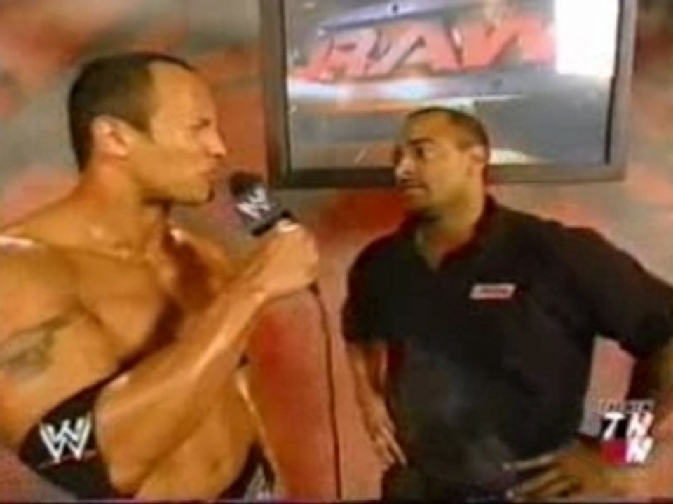 WWE Rock Makes Fun Of Coach.