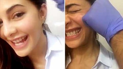 Jacqueline Fernandez EAR PIERCED LIVE, Sidharth Malhtora SUPPORTS