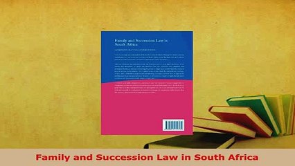 PDF  Family and Succession Law in South Africa  Read Online