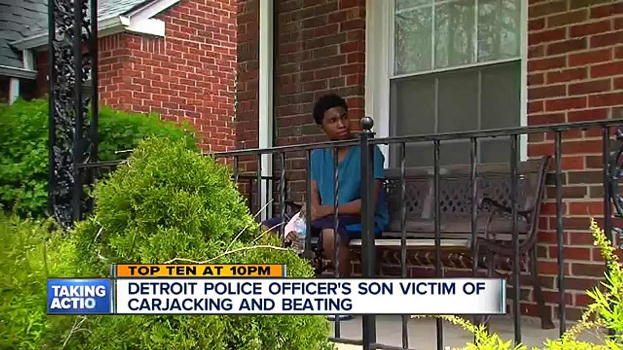 Son of Detroit police officer assaulted, carjacked overnight