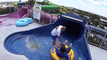 Blue Tornadoes Water Slide at Rapids Water Park