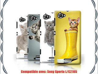 Coque de Stuff4 / Coque pour Sony Xperia L/C2105 / Multipack / Chatons mignons Collection