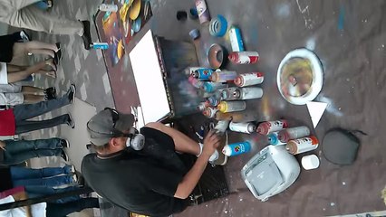 Amazing spray paint artist