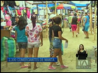 Comerciantes manabitas reinician sus actividades