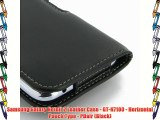Samsung Galaxy NoteII 2 Leather Case - GT-N7100 - Horizontal Pouch Type - PDair (Black)