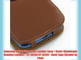 Samsung Galaxy Core Duos Leather Case / Cover (Handmade Genuine Leather) - GT-i8260 GT-i8262