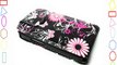 Love My Case Étui à rabat pour Samsung Galaxy Ace S5830 Motif fleurs et papillons (Rose/noir)