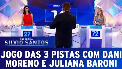 Jogo das 3 Pistas com Dani Moreno e Juliana Baroni