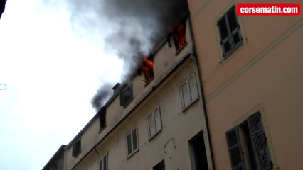 Incendie d'appartement rue du roi de Rome à Ajaccio