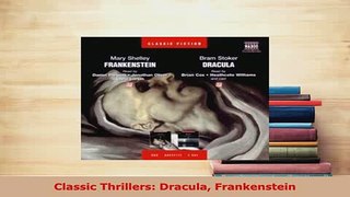 PDF  Classic Thrillers Dracula Frankenstein Download Full Ebook