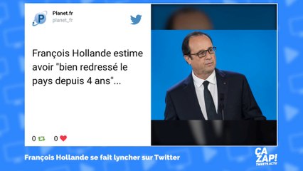 "Ça va mieux" : François Hollande se fait lyncher sur Twitter
