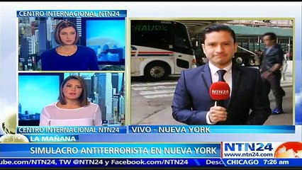 Autoridades en Nueva York adelantan simulacro antiterrorista en principales puntos de conexión del trasporte público