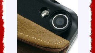 PDair FX1 Brown Leather Case for Motorola FLIPOUT MB511