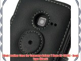 PDair Leather Case for Samsung Galaxy Y Duos GT-S6102 - Book Type (Black)