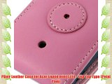 PDair Leather Case for Acer Liquid mini E310 - Flip Top Type (Petal Pink)