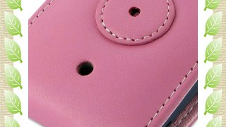 PDair Leather Case for Acer Liquid mini E310 - Flip Top Type (Petal Pink)