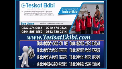 Su Kaçağı Tespiti Bizim İşimiz I www.tesisatekibi.com