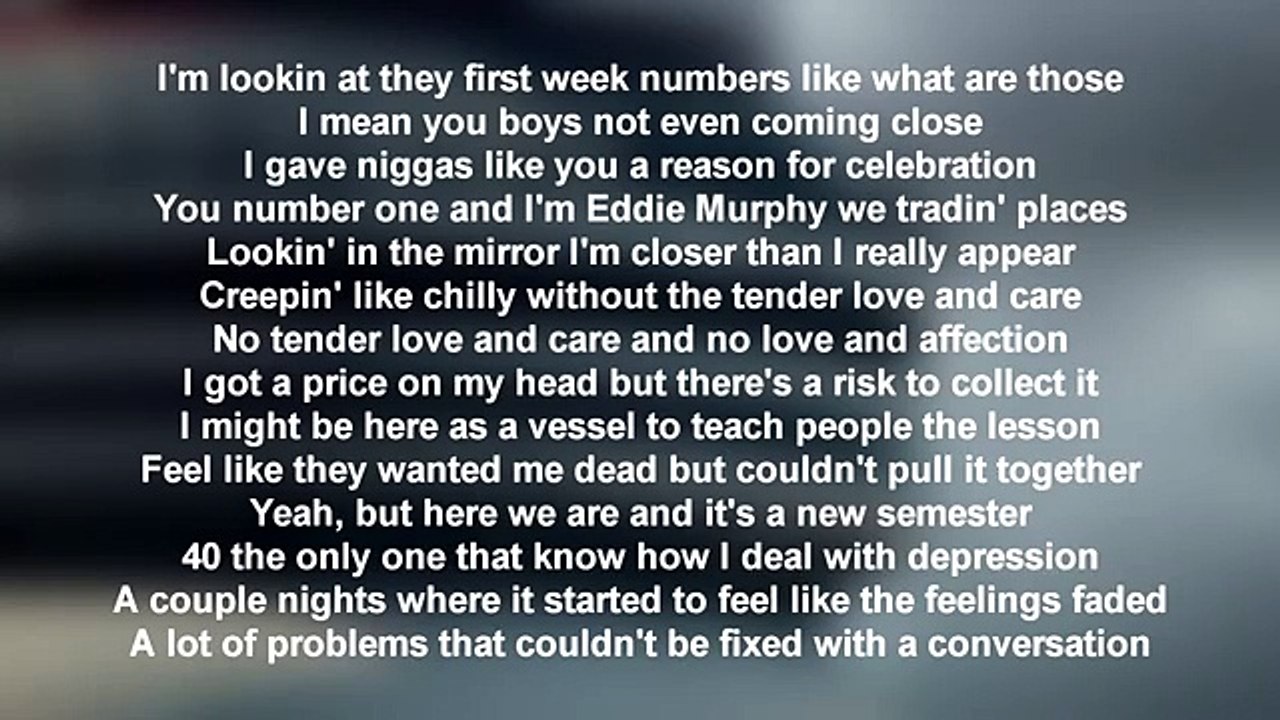 Drake - Weston Road Flows  Views Album (Lyrics parole) 2016